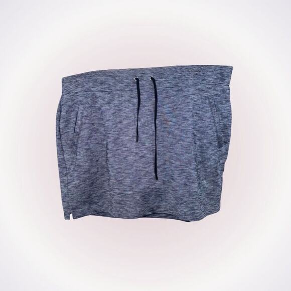 Athleta Gray Heathered Athleisure Skort | Sz L - Picture 1 of 6